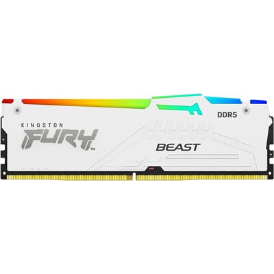 KINGSTON FURY Beast 16GB DIMM 5600MT/s DDR5 CL40 White RGB XMP 