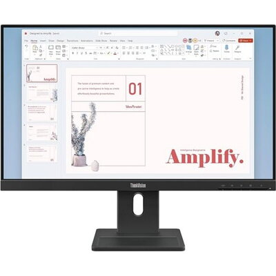 LENOVO ThinkVision E24-40 23.8inch IPS 16:9 1920x1080 100Hz 250cd/m2 1300:1 4ms 1xHDMI 1.4 1xDP 1.2 1xVGA 99 sRGB 2Wx2 3Y