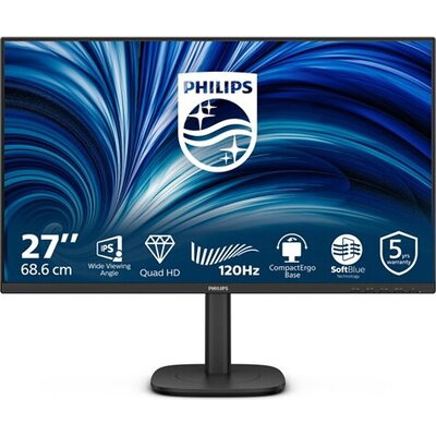 PHILIPS 27B2N3500J/00 27inch 2560x1440 120Hz IPS Flat H/A 150 MM TUV EyeSafe certified USB HUB SPEAKERS DPx1 HDMIx2 350cd/m2