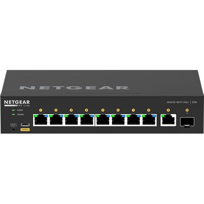 NETGEAR 10PT M4250-9G1F-POE+ Managed Switch