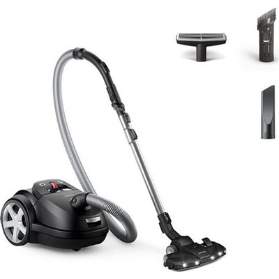 PHILIPS XD8122/10 Bagged vacuum cleaner S8000 Performer LED Allergy H13 ﬁlter Deep Black