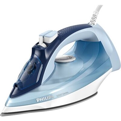 PHILIPS Steam iron Series 5000 45g/min 180g steam boost SteamGlide Plus 2400 W black/purple