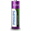 Philips Rechargeable презареждаща батерия HR6 AA, 2600 mAh, 4-blister