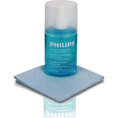 Philips почистващ комплект за LCD/LED/Plasma дисплей Eco-friendly - спрей+кърпичка