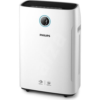 Philips Пречиствател и овлажнител за въздух "2-в-1" Премахва 99,9% от частици 3нм, Размер на стаята: 30 м² CADR за час