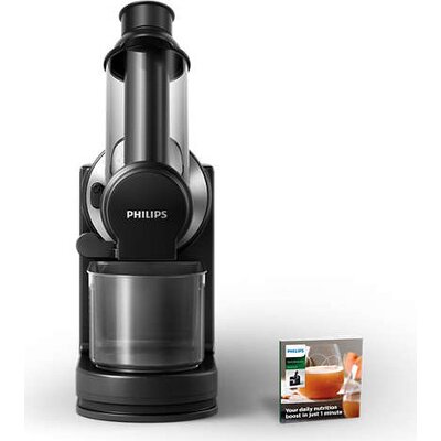 Philips Смилаща сокоизстисквачка Viva Collection XL улей, 70 мм, Бързо почистване за 90 сек, Книжка с рецепти, Лесно сглобяване