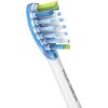 Philips комплект резервни глави Sonicare, Стандартен размер, Поставяне с щракване, Сдвояване в режим BrushSync 4бр, цвят бял