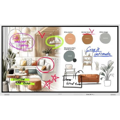 SAMSUNG FLIP 5 PRO WM85FX 85inch Tactile Infrared 20p UHD 3840x2160 16:9 300nit without glass 220nit with glass