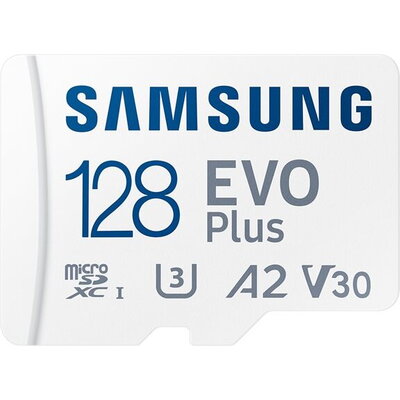 SAMSUNG EVO PLUS microSD 128GB 2024 + SD Adapter