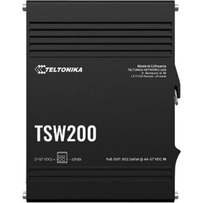 TELTONIKA NETWORKS TSW200 Industrial PoE+ Ethernet Switch TELTONIKA NETWORKS TSW200 Industrial PoE+ Ethernet Switch