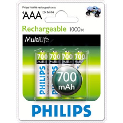 PHILIPS Rechargeable battery AAA 700mA 4pcs