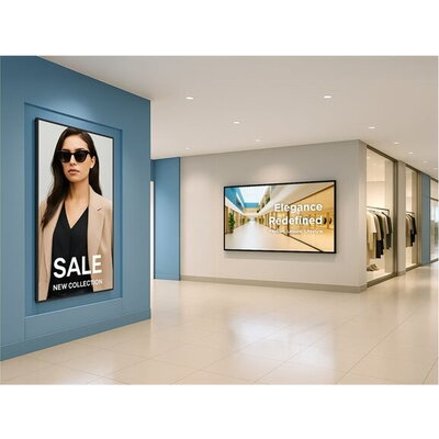 VIEWSONIC ViewBoard LED large format display 75inch 3840x2160 500 nits Android 14 24/7 USB-C 4/32GB 2x10W speakers landscape