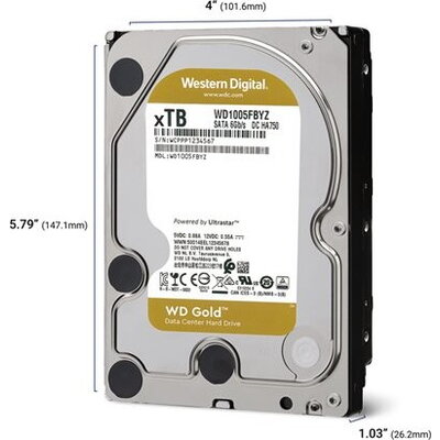 WD Gold 12TB SATA 6Gb/s 3.5inch HDD