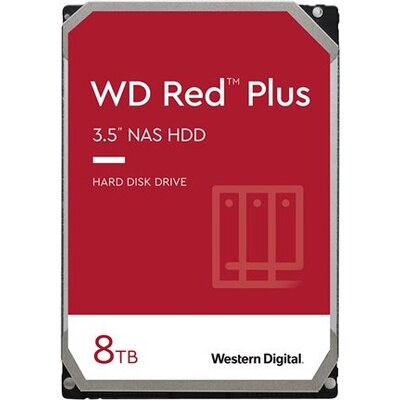 WD Red Plus 8TB SATA 6Gb/s 3.5inch 128MB cache Internal HDD Bulk