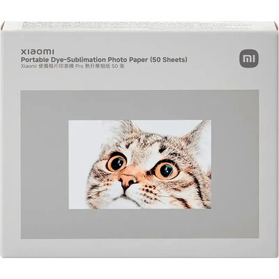 Xiaomi Portable Dye-Sublimation Photo Paper (50 Sheets)