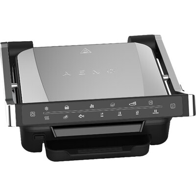 AENO Electric Grill EG3: 2000W, 7 automatic programs +Manual mode, 4 Degrees of Roast, Color indication,  Removable plates Plate