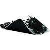 Full print white and black design, Bottom is black rubber with embossed LORGAR logo, with double side edge stitching Full print white and black design, Bottom is black rubber with embossed LORGAR logo, with double side edge stitching