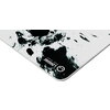 Full print white and black design, Bottom is black rubber with embossed LORGAR logo, with double side edge stitching Full print white and black design, Bottom is black rubber with embossed LORGAR logo, with double side edge stitching