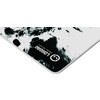 full print white and black design, bottom is black rubber with embossed LORGAR logo with double side edge stitching full print white and black design, bottom is black rubber with embossed LORGAR logo with double side edge stitching