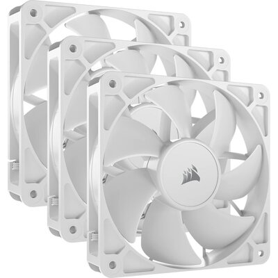 CORSAIR RS120 White, 120mm Fan, Triple Pack