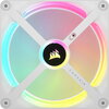 CORSAIR QX RGB Series, iCUE LINK QX140 RGB WHITE, 140mm Magnetic Dome RGB Fan, Dual Fan Kit