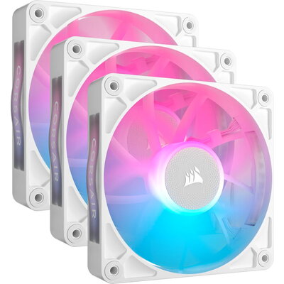 CORSAIR iCUE LINK RX120 RGB White, 120mm RGB Fan, Triple Fan Kit