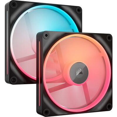CORSAIR LX-R RGB Series, iCUE LINK LX140-R RGB, 140mm RGB Fan, Dual Fan Kit