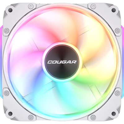 Cougar fan APOLAR 120 ARGB White, Fan Speed 600-2200 RPM±200RPM, Air Flow 75.38 CFM ± 10%, Air Pressure 2.59 mm H2O±10%, HDB Hyd