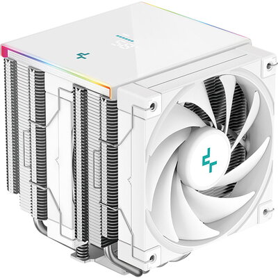 DeepCool AK620 DIGITAL SE WH, CPU Air Cooler, 2x120mm PWM Fans, 6 Heatpipes, White, LGA2066/2011-v3/2011/1851/1700/1200/115x, AM
