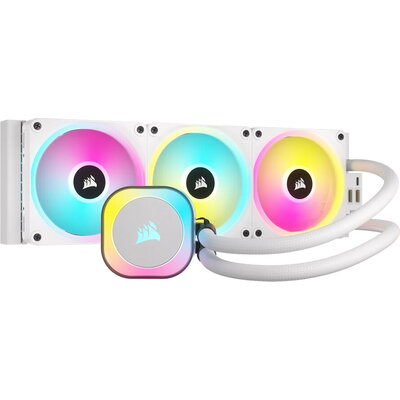 CORSAIR iCUE LINK H150i RGB White AIO, 360mm Radiator, Liquid CPU Cooler