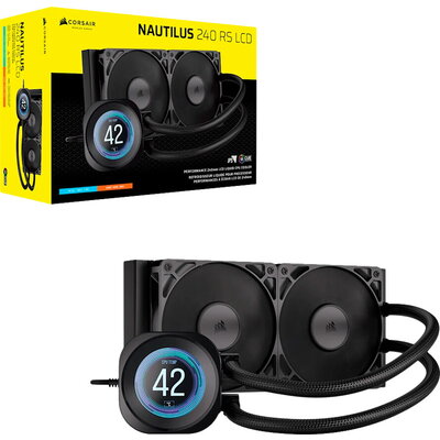Охладител Corsair NAUTILUS 240 LCD, 240mm Radiator, Liquid CPU Cooler