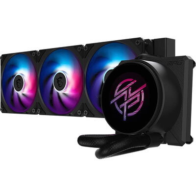 MSI MPG CORELIQUID P22 360, 3x120mm Pre-installed CycloBlade 7 ARGB Fans, 2.1-inch LCD screen, Copper Base, UNI BRACKET, Intel L