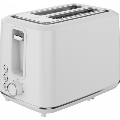 Electric Toaster, white, 920-1080W, 2 slots, 3 modes, 7 browning levels