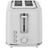 Electric Toaster, white, 920-1080W, 2 slots, 3 modes, 7 browning levels