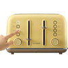 BUYDEEM DT640E 4 Slice Toaster, Mellow Yellow