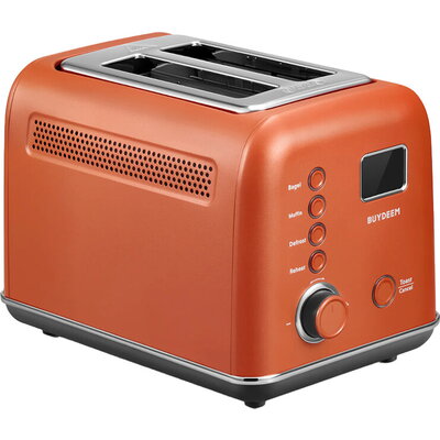 BUYDEEM DT730E 2 Slice Automatic Metal Toaster, Koi Red