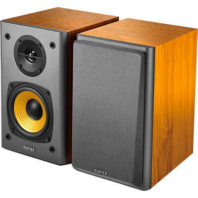 Edifier R1000T4 2.0 Bookshelf Speakers, BT V5.0, RCA, 0.5-inch Tweeters, 4-inch Drivers, 24W (RMS), Control Buttons, Brown Edifier R1000T4 2.0 Bookshelf Speakers, BT V5.0, RCA, 0.5-inch Tweeters, 4-inch Drivers, 24W (RMS), Control Buttons, Brown