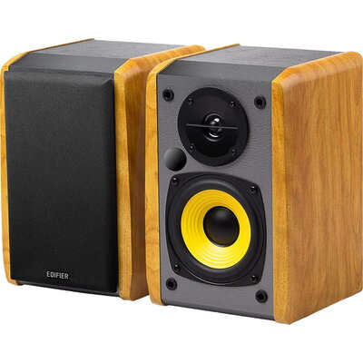 Edifier R1010BT Bookshelf Speakers, 24W RMS, Brown