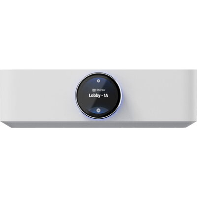 Ubiquiti UPL-Amp-W-EU Premium speaker amplifier designed for high-fidelity multi-zone audio streaming and immersive spatial soun