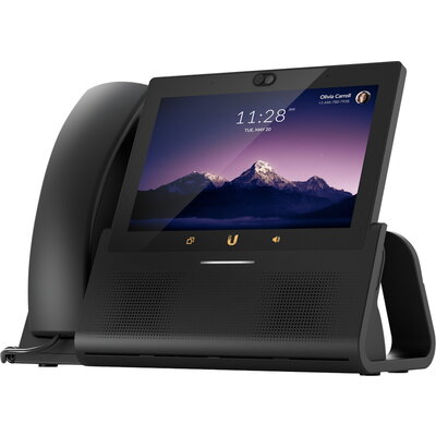 Ubiquiti UTP-TouchMax Premium desktop smartphone that delivers the ultimate user experience, 7" touch display, Ergonomic ha