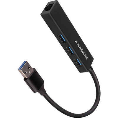 AXAGON HMA-GL3A - SuperSpeed USB-A hub + gigabit LAN