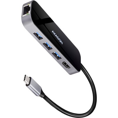 Axagon Multiport USB-C hub. HDMI, Gigabit LAN