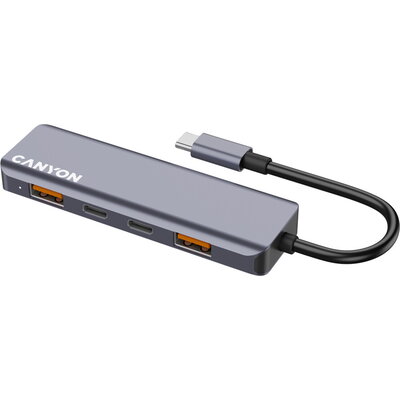 CANYON hub DS-18 5in1 USB-C Grey