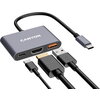 CANYON hub DS-4 3in1 USB-C Grey