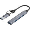 CANYON hub DS-02 4in1 USB-A/C Grey
