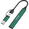 CANYON hub DS-02 4in1 USB-A/C Green