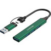 CANYON hub DS-02 4in1 USB-A/C Green