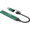 CANYON hub DS-02 4in1 USB-A/C Green