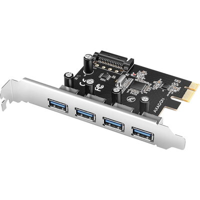 AXAGON PCEU-430RS PCIe card - 4x USB 5Gbps port