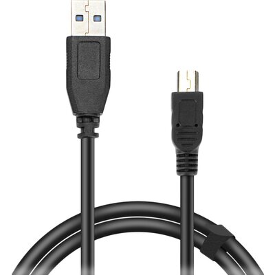 Speedlink Mini-USB Cable, USB-A to Mini-USB Type B, Data transfer speeds of up to 480Mbit/s, 0.25m HQ